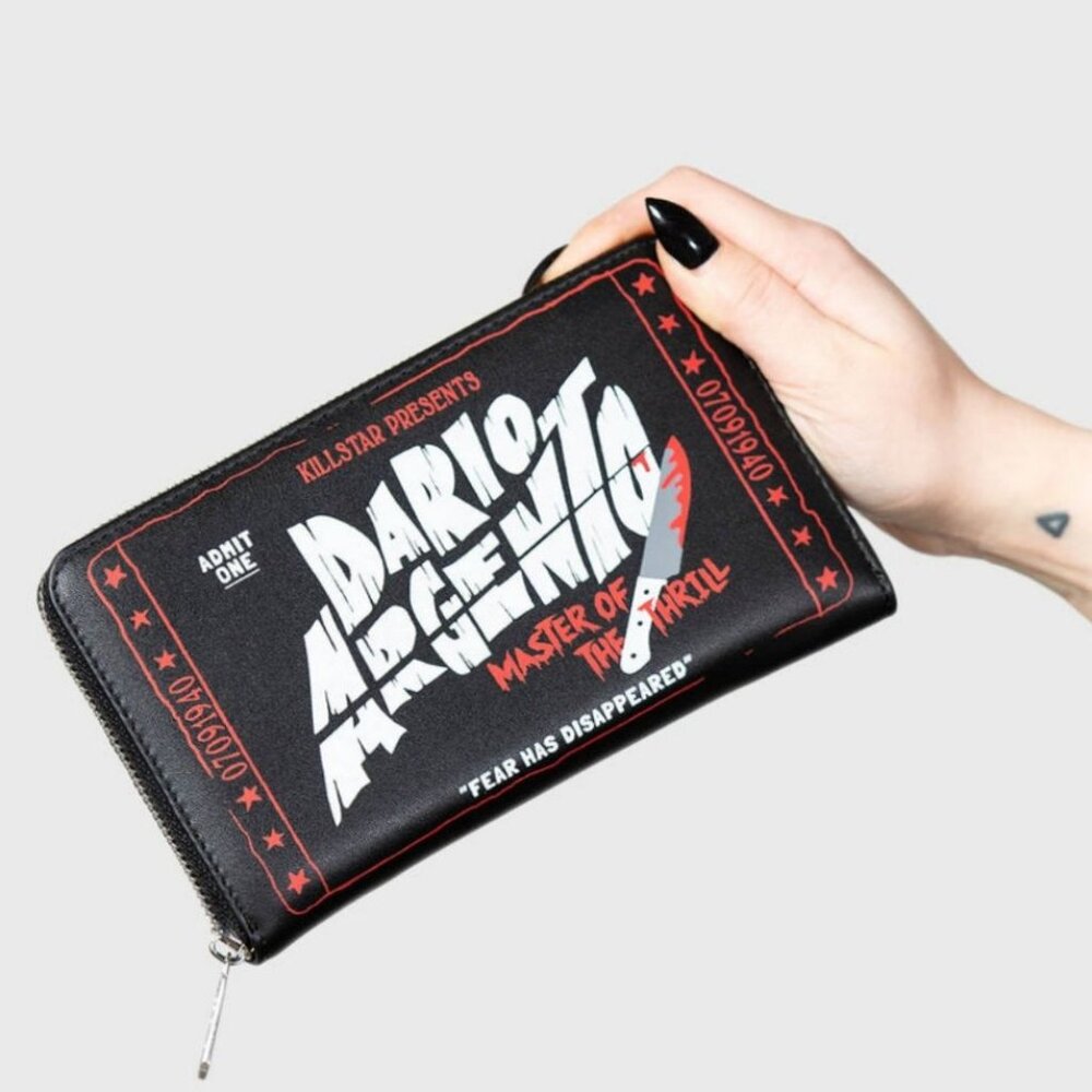 Killstar ✦ Thrill Master Wallet ✦ Horror Graphic Zip Gothic Dario Argento NWT - Picture 1 of 5